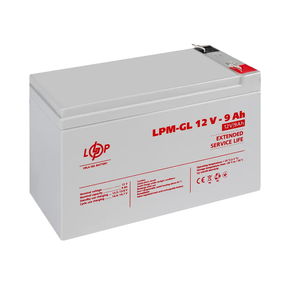 Аккумулятор гелевой LPM-GL 12V - 9 Ah - фото 3