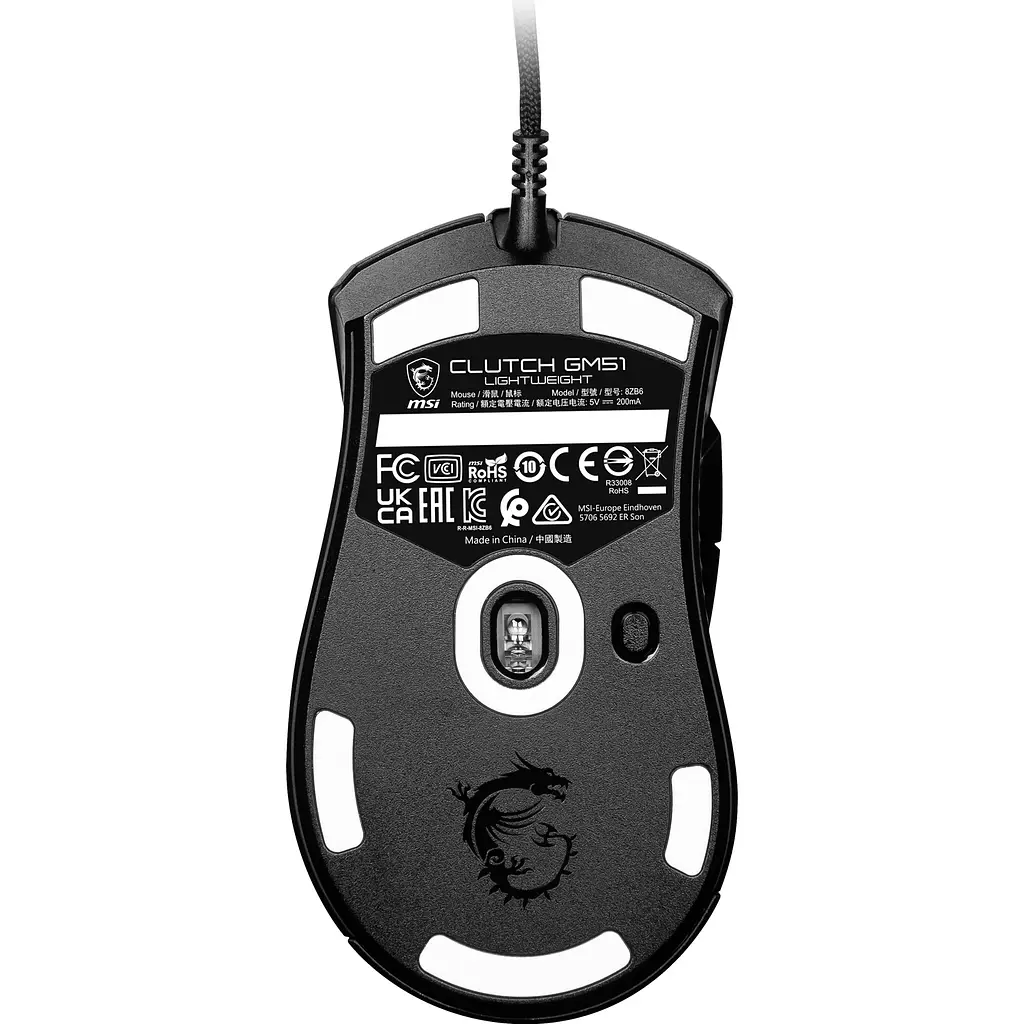 Мышь MSI Clutch GM51 Lightweight [S12-0402180-C54] [102775] - фото 5