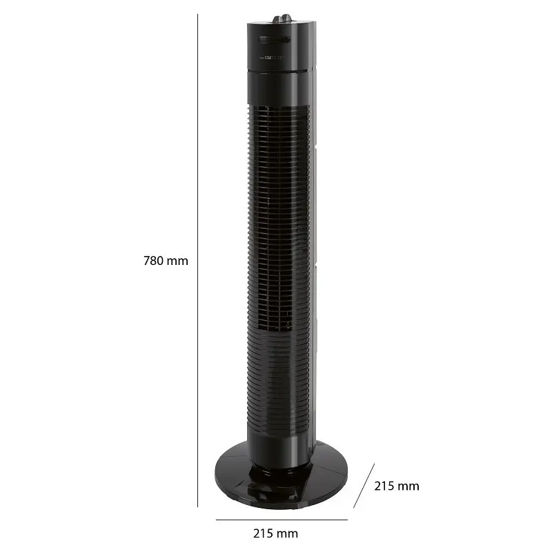 Вентилятор колонный Clatronic TVL 3770  78cm, мощность 35вт, черный - фото 3