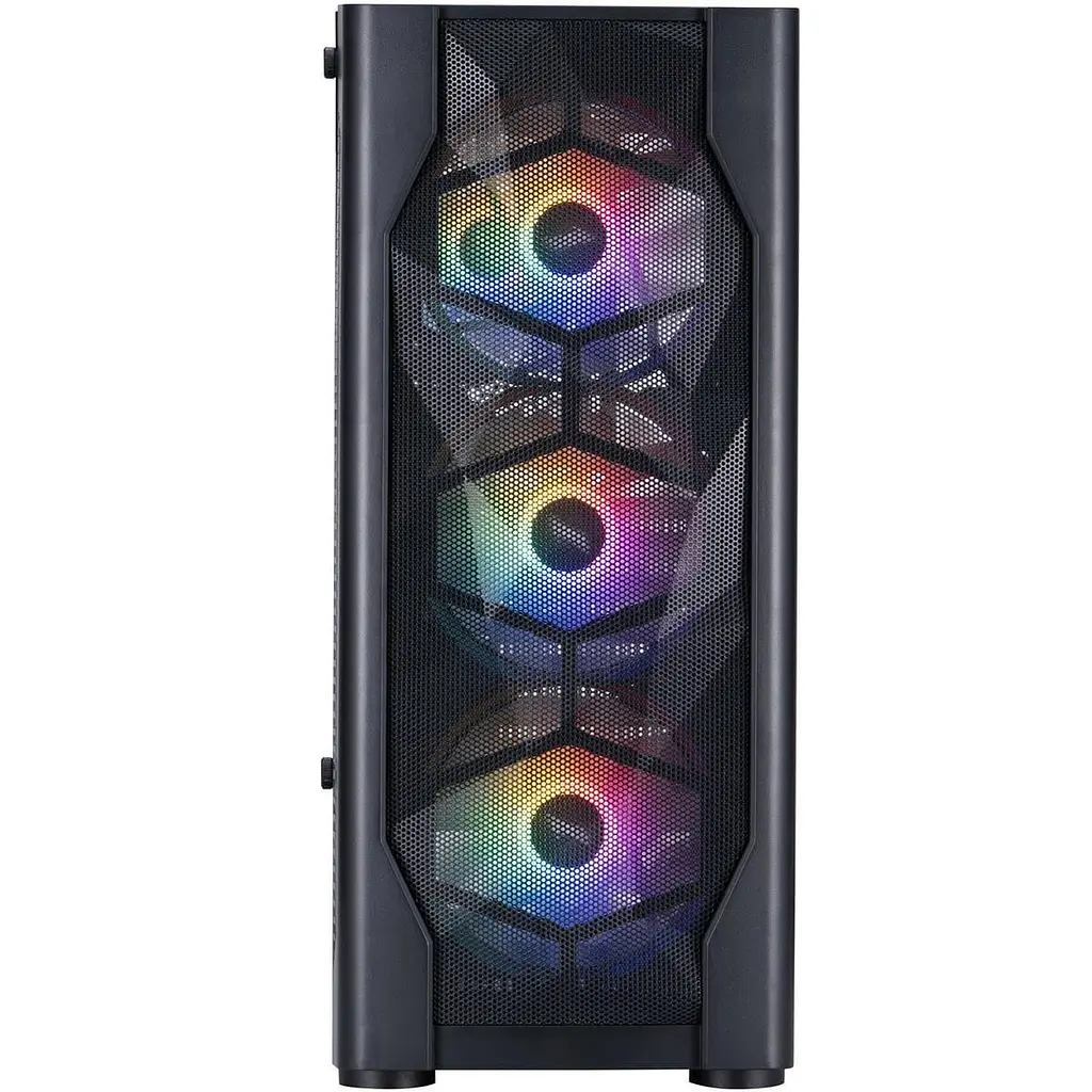 Корпус 1stPlayer D4-BK-4F1 Black без БЖ (D4-BK-4F1) - фото 2
