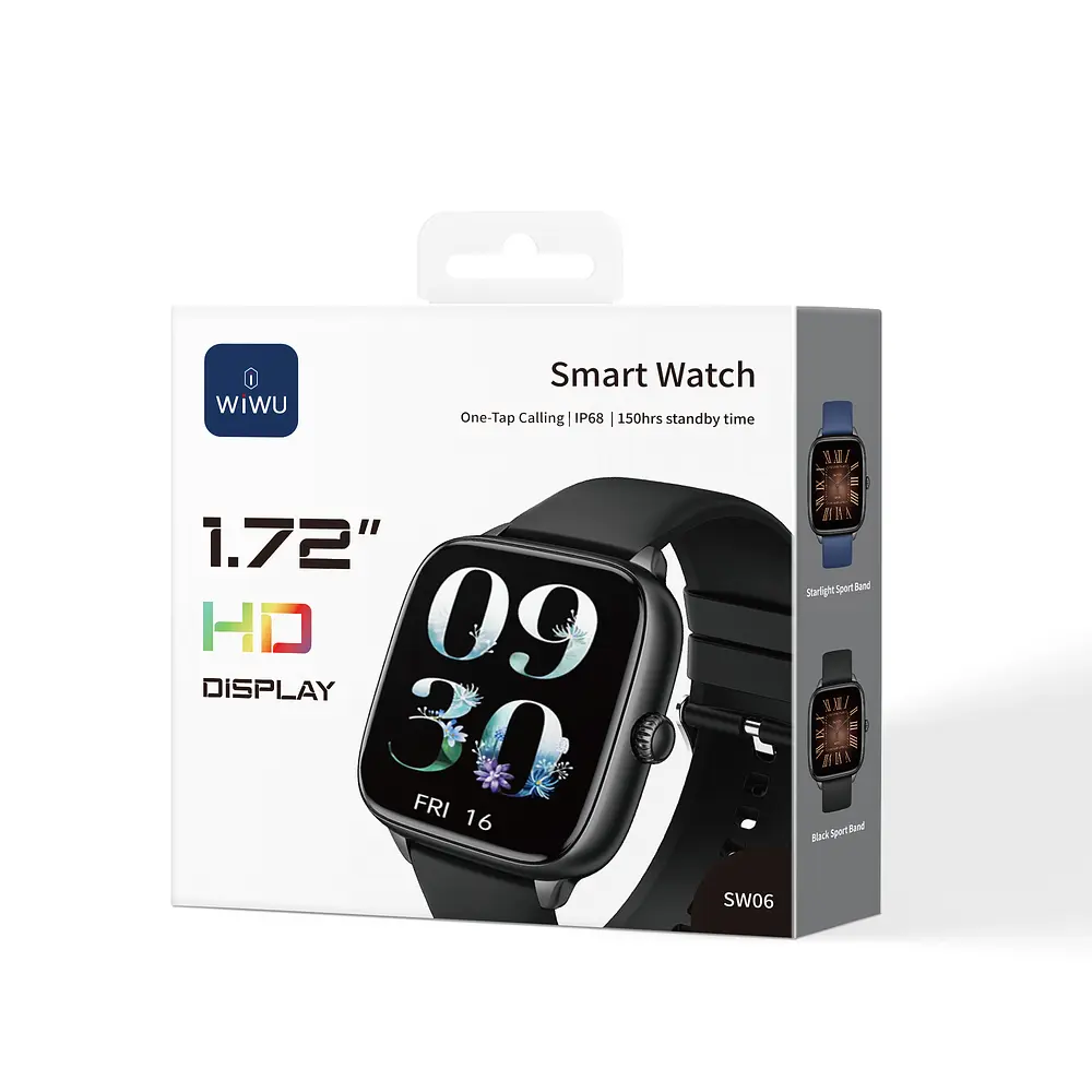 Смарт-годинник WIWU Smart Watch SW06 Black - фото 2
