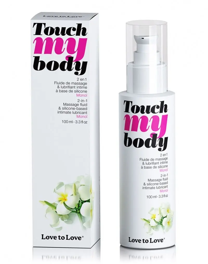 Лубрикант Love To Love 2 в 1 Touch My Body Monoi масажний гель та, 100 мл - фото 2
