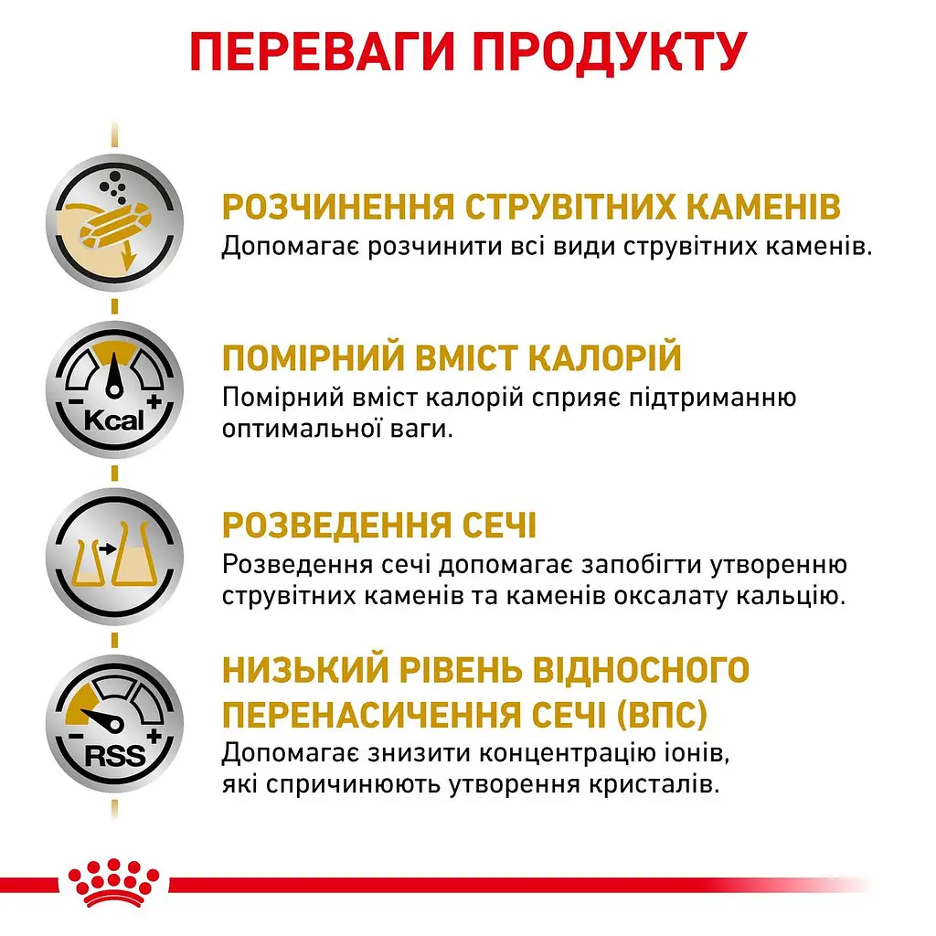 Сухий корм для дорослих кішок схильних до набору зайвої ваги з профілактикою захворювань сечовидільної системи Royal Canin Urinary S/O Moderate Calorie Cat, 1,5 кг - фото 6