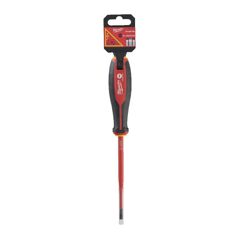 Викрутка з тригранною рукояткою ізольована VDE MILWAUKEE, SL 1,0х5,5х125мм - фото 2