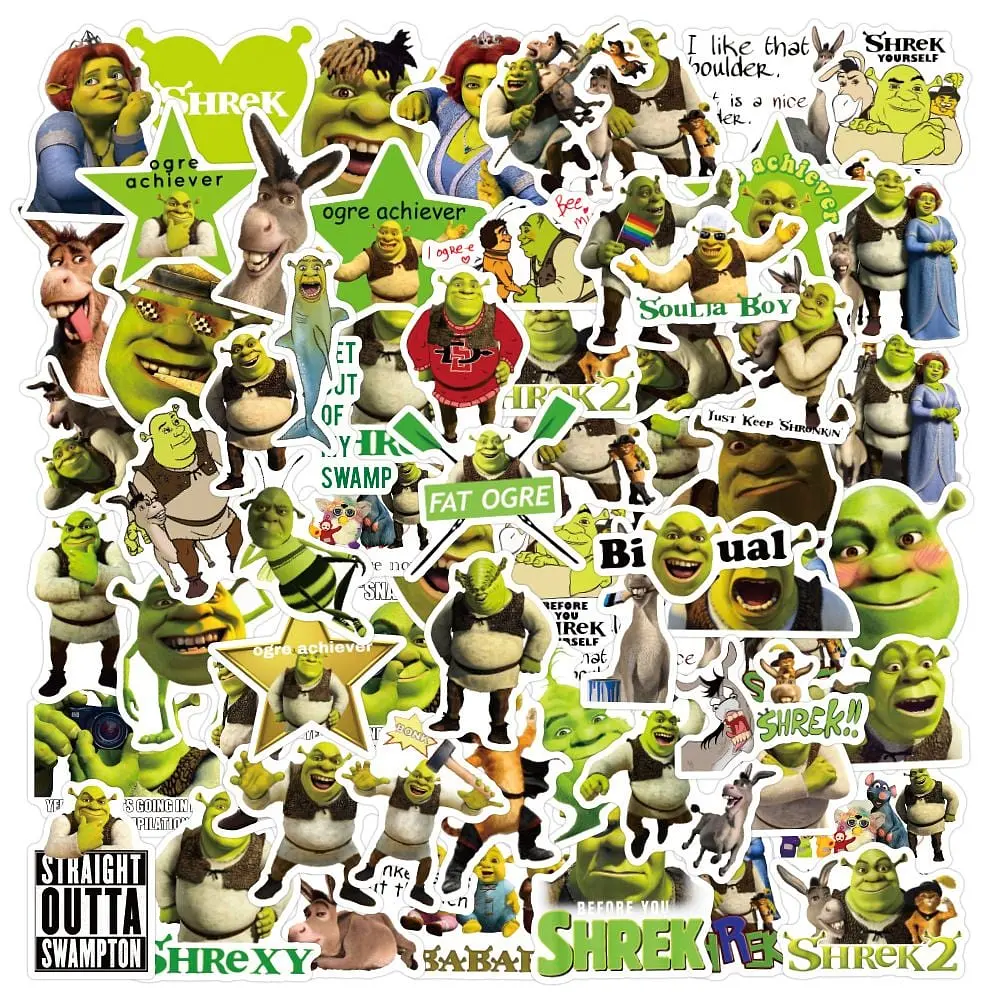 Стикерпак GeekLand Shrek 50 штук - фото 3