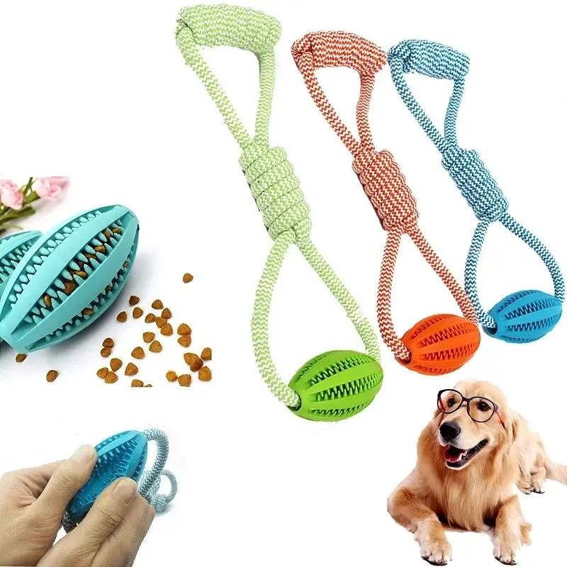 Інтерактивна іграшка для собак Derby Dog Rope Toy with Ball and Handle - фото 7