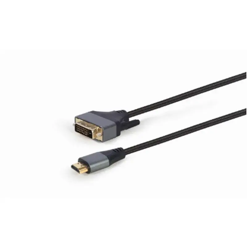Кабель мультимедійний HDMI M to DVI M 1.8m 4K 30Hz 18+1pin Cablexpert (CC-HDMI-DVI-4K-6) - фото 2