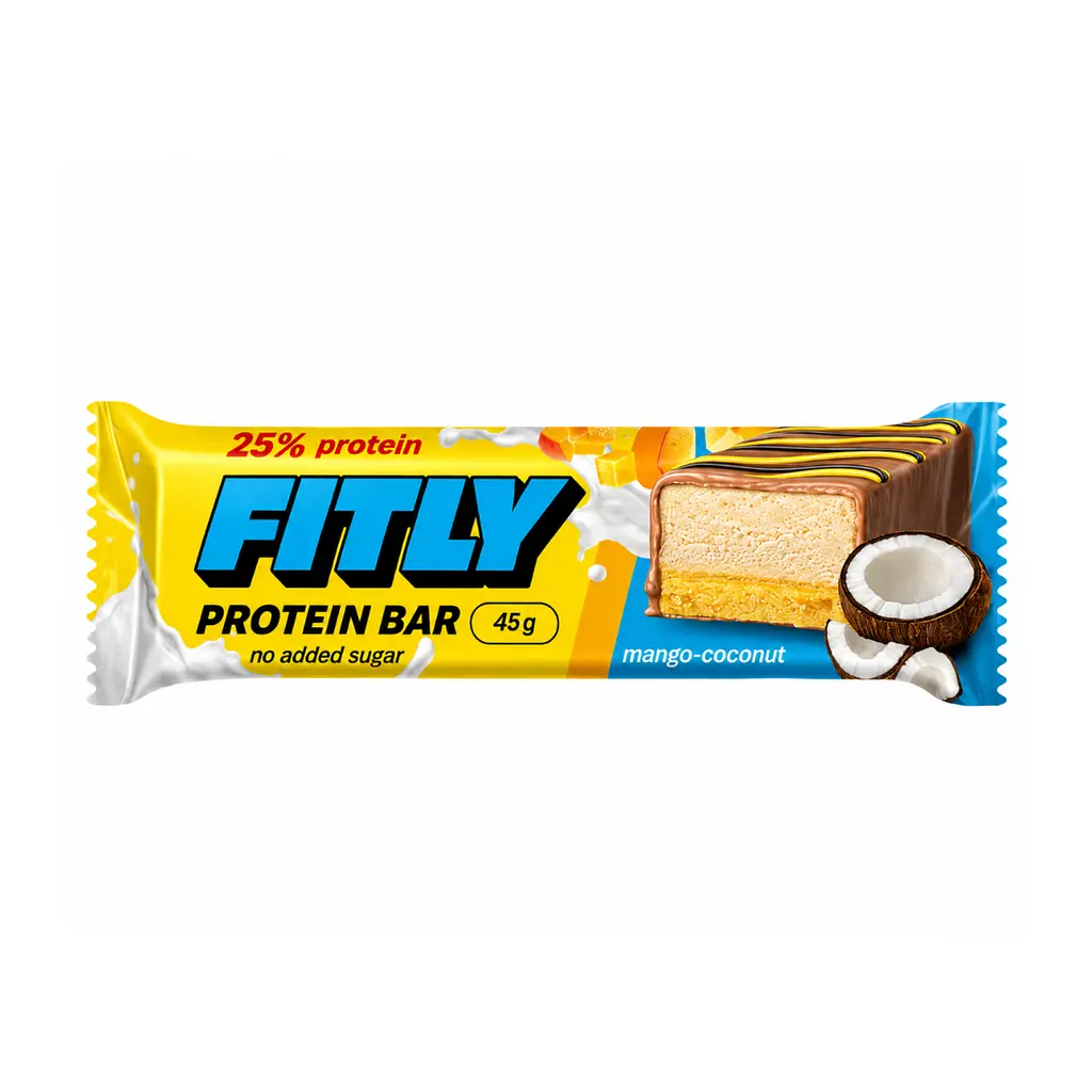 Протеїнові батончики Protein Bar — 12 × 45 г Mango Coconut