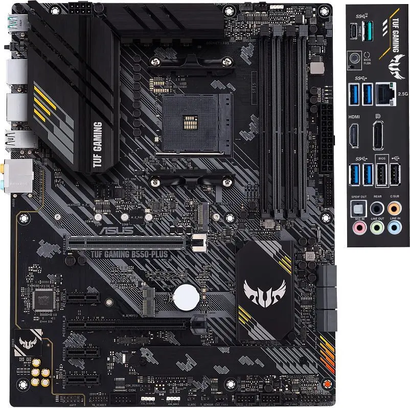 Материнская плата TUF GAMING B550-PLUS sAM4 B550 4xDDR4 M.2 HDMI DP ATX Asus teh0018973 - фото 4