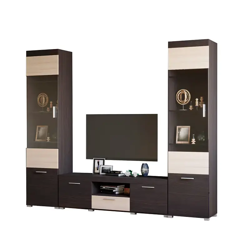 Вітальня Еверест Британія Комплект 7 (3 елементи) венге/дуб молочний (EVR-2504) - фото 2