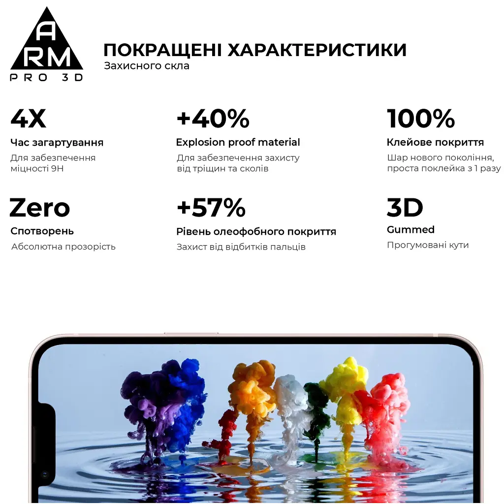 Стекло защитное Armorstandart Pro 3D Apple iPhone 13 mini Black (ARM60250) - фото 3