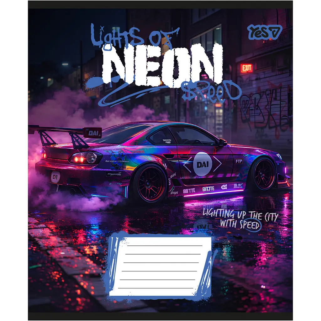 Набір зошитів Yes Neon 18 аркушів у лінію 25 шт. (768811) - фото 3