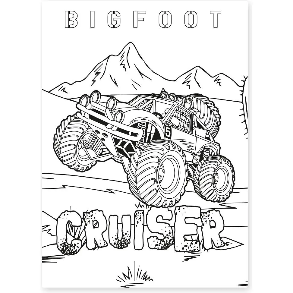 Розмальовка 1 Вересня Monster Truck 12 сторінок (742810) - фото 3
