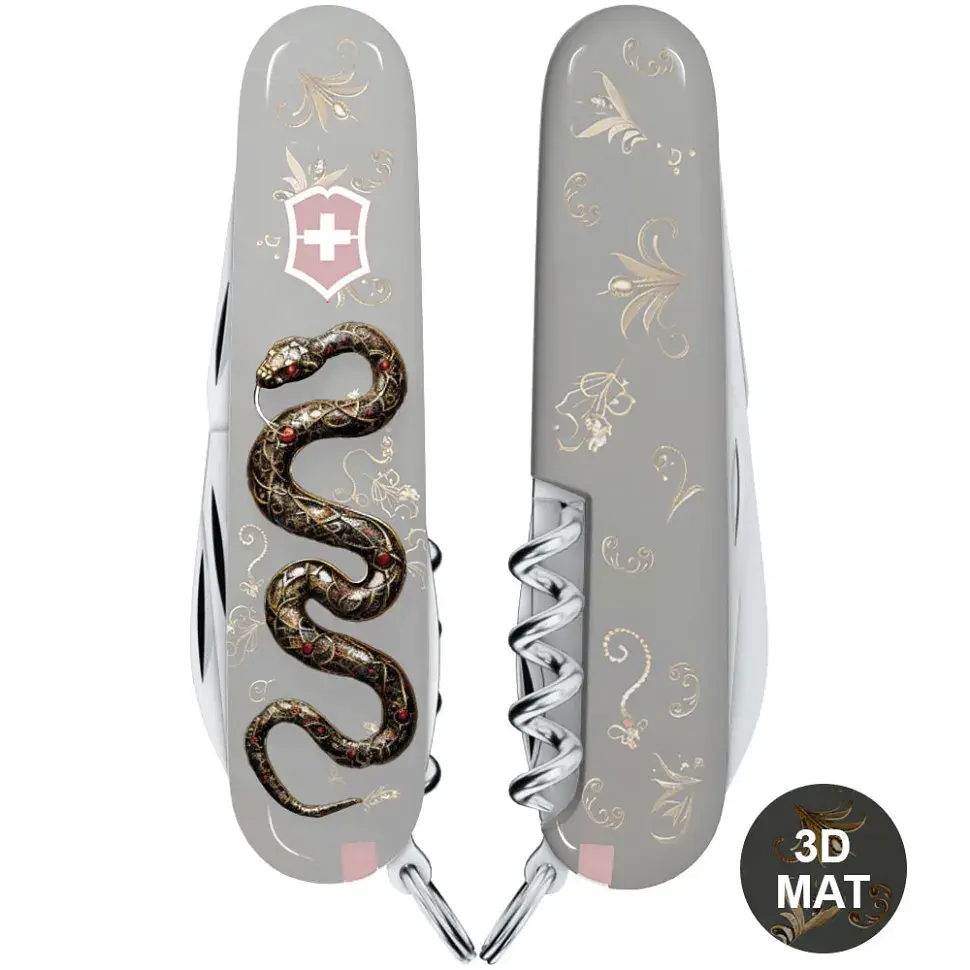 Ніж Victorinox Spartan Zodiac 3D 91мм,13функ ,Розкішна змія - фото 7