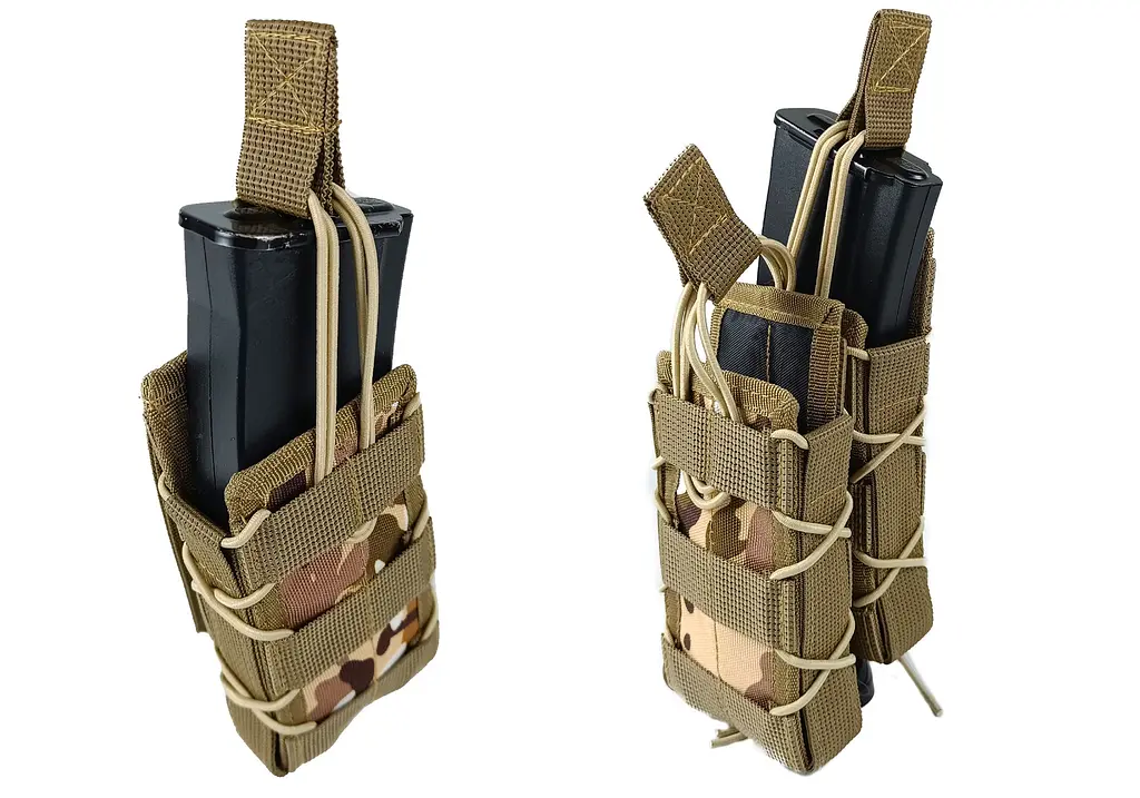 Підсумок під магазин АК/РПК одинарний відкритий Multicam Arid степовий (MOLLE, підсумок на розгрузку, жилет, РПС) - фото 6