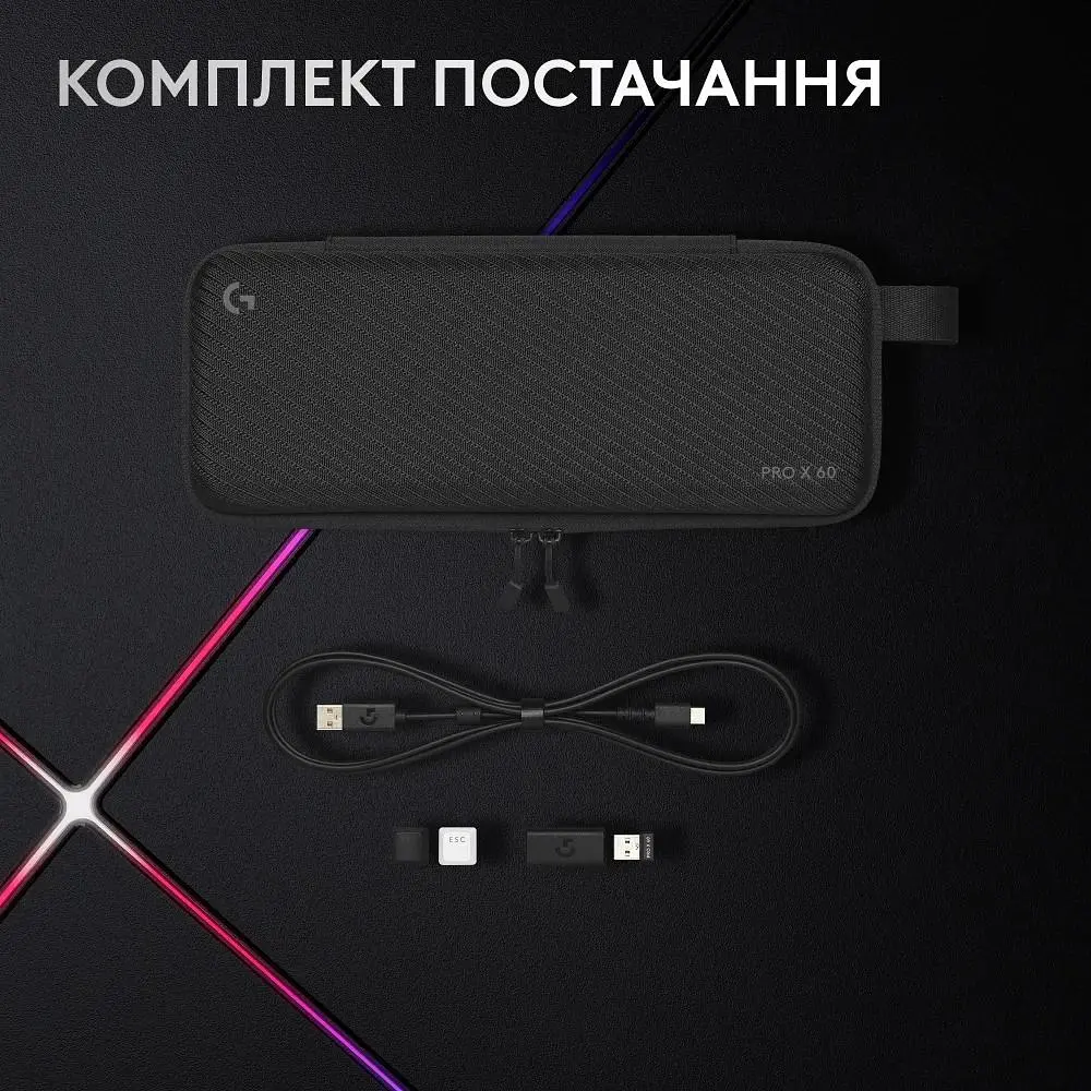 Клавіатура Logitech G Pro X 60 LightSpeed Black (920-011911) [107471] - фото 9