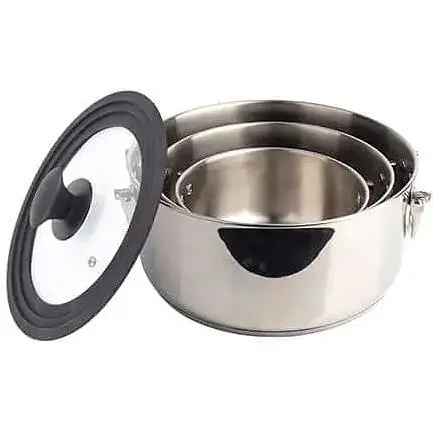 Набір каструль з універсальною кришкою MasterPro Foodies collection 4 предмета (BGMP-2160) - фото 6