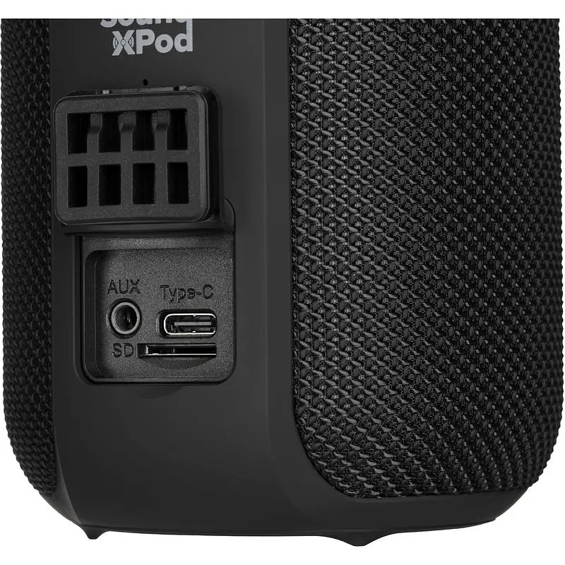 Портативна акустика 2E SoundXPod TWS MP3 Wireless Waterproof Black (2E-BSSXPWBK) - фото 5