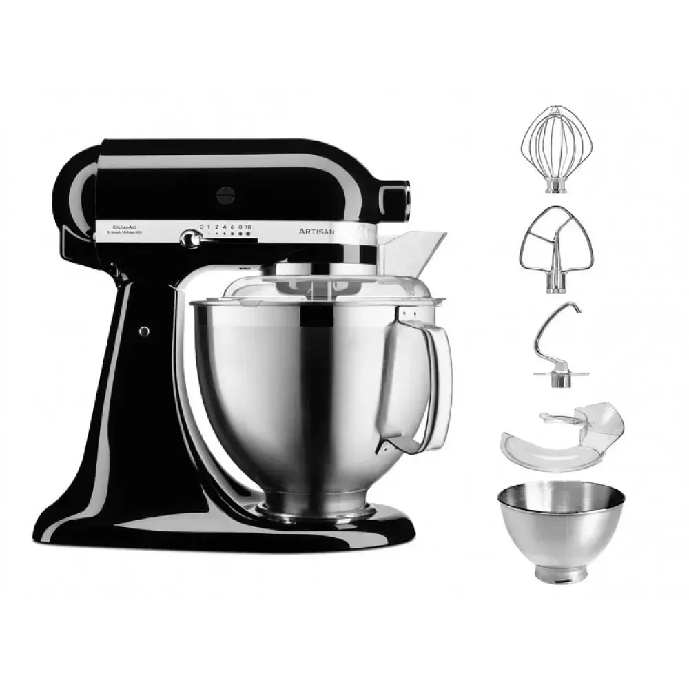 Кухонна машина KitchenAid Artisan 4,8 л 5KSM185PSEOB з відкидним блоком чорний - фото 2