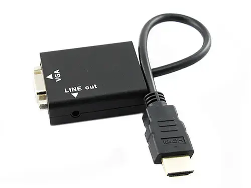Відеоадаптер HDMI - VGA конвертер відео + аудіо 1080P - фото 2
