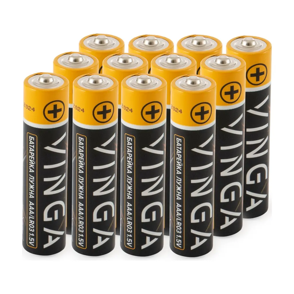 Батарейка AAA LR03 Alkaline 12pcs Blister Vinga (VJABAAA12) - фото 2