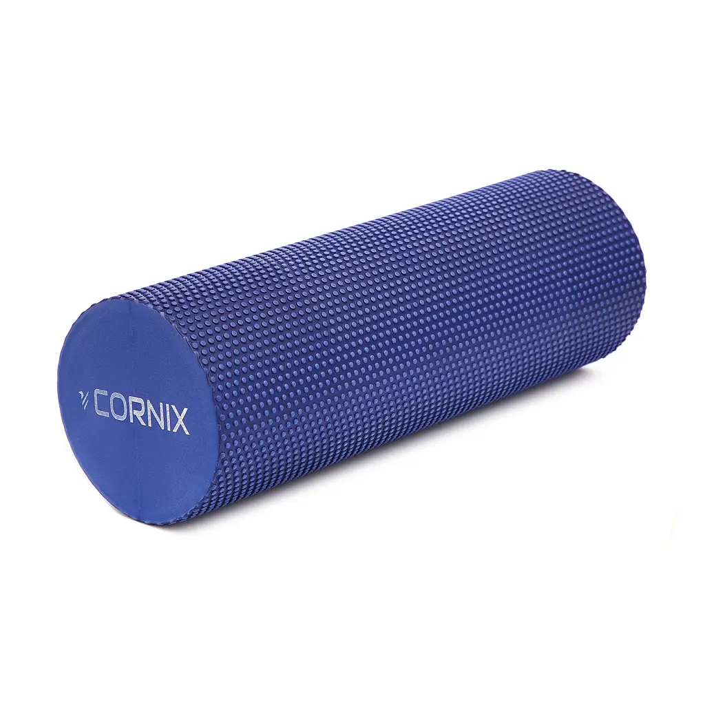 Масажний ролик Cornix EVA+ 45 x 15 см (валик, ролер) XR-0304 Navy Blue - фото 2