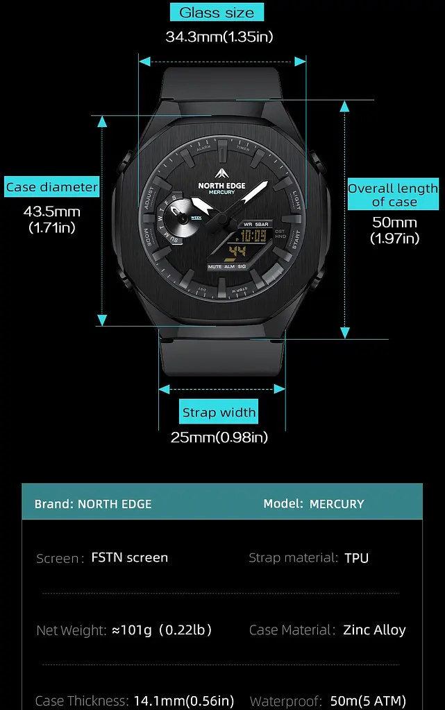 Годинник North Edge Mercury - фото 11