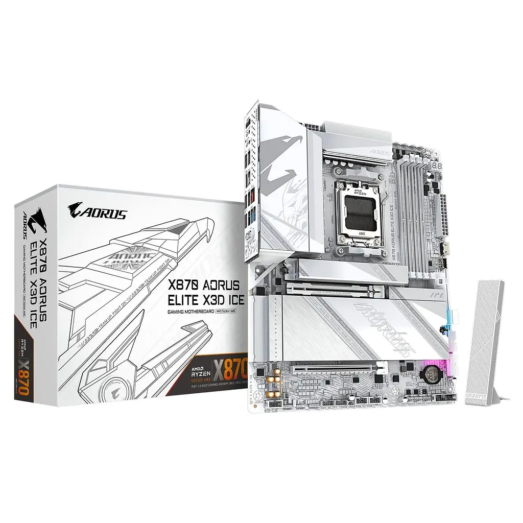 Материнська плата Gigabyte X870 AORUS ELITE X3D ICE (X870 AORUS ELITE X3D ICE) (Socket AM5, AMD X870, ATX) - фото 5
