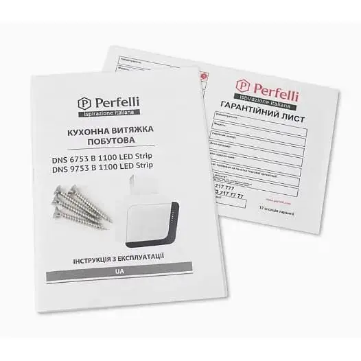Витяжка Perfelli DNS 6753 B 1100 WH/BL LED Strip - фото 7