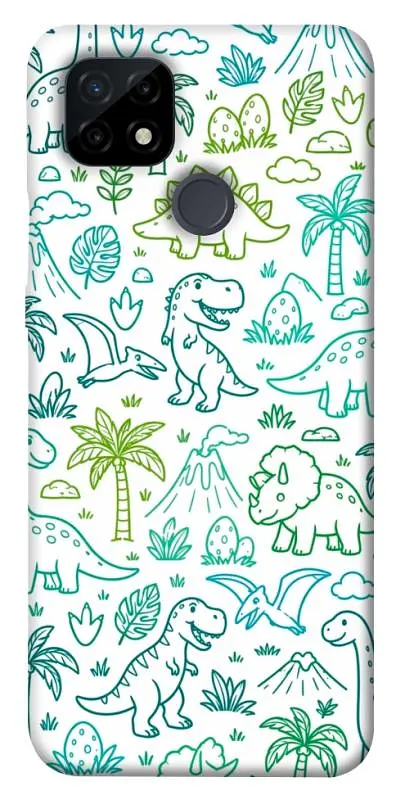TPU чохол Demsky Dino pattern для Realme C21