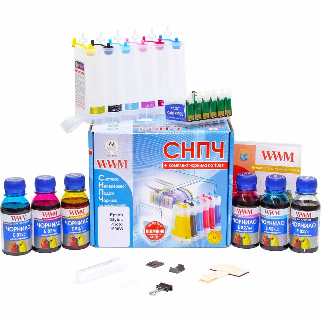 СНПЧ WWM для Epson Stylus Photo 1500W (IS.0269)