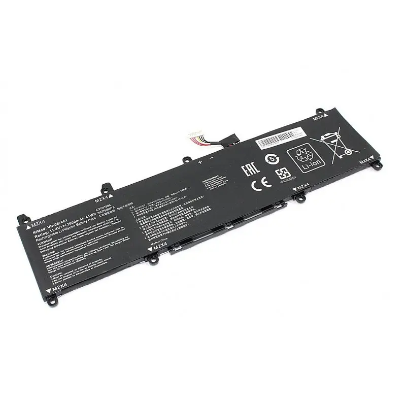 Акумулятор Asus C31N1806 (Vivobook S13 S330UA) 11.4V 3600 mAh 41Wh Black (0B200-03030000) - фото 2