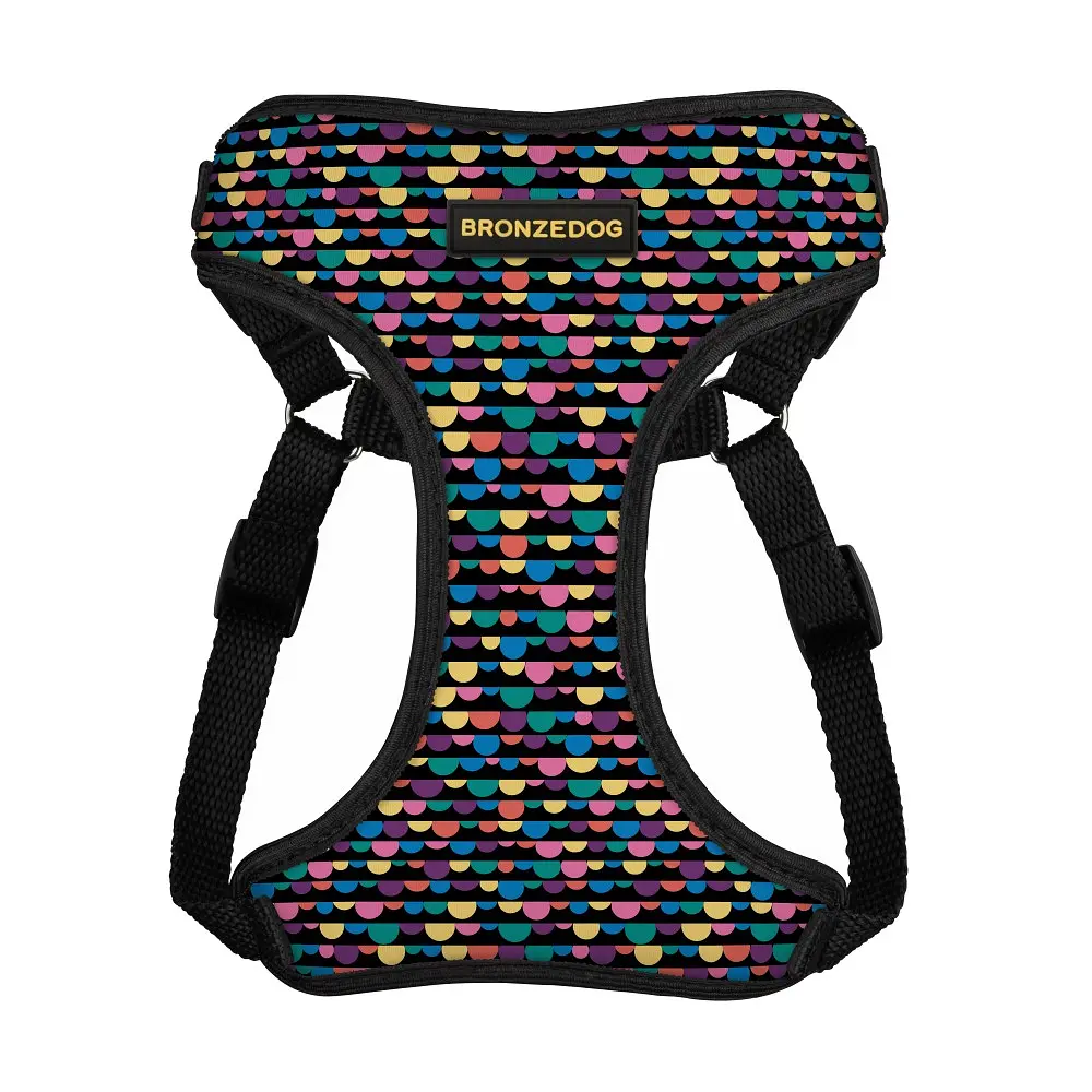 Шлея для собак Bronzedog Sport Пузыри S 16х14х2 см - фото 2