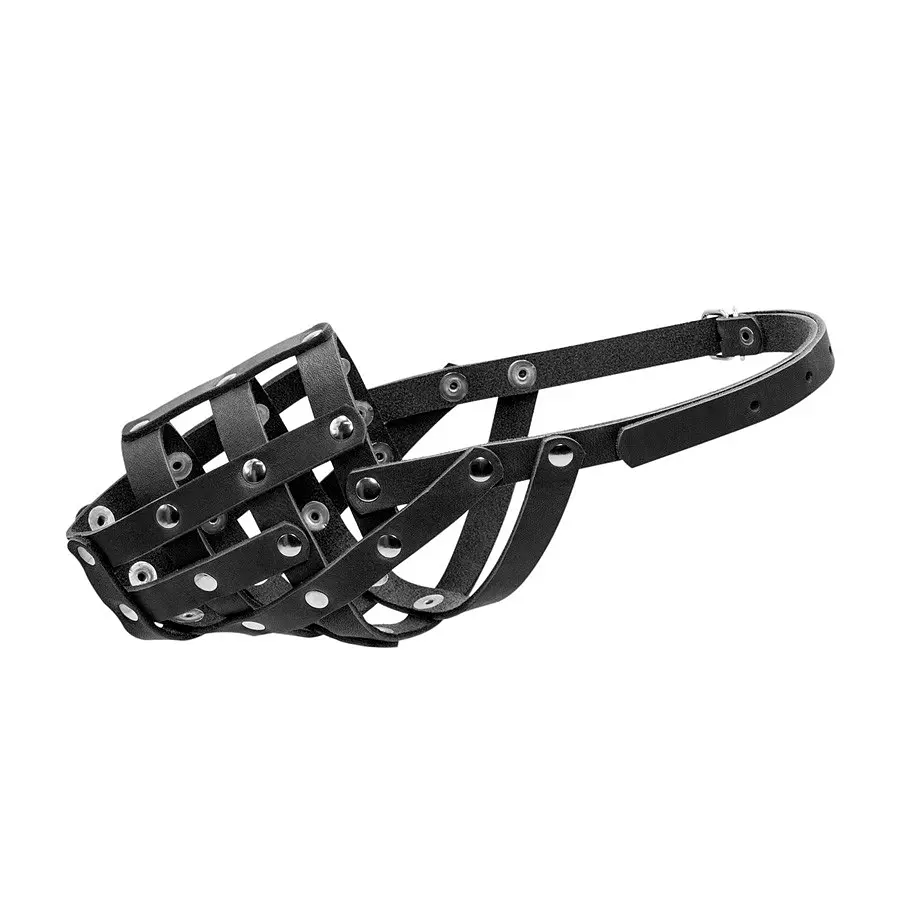 Намордник м'який "CoLLaR" №2 (доберман, вівчарка сука, далматин) чорний - фото 3