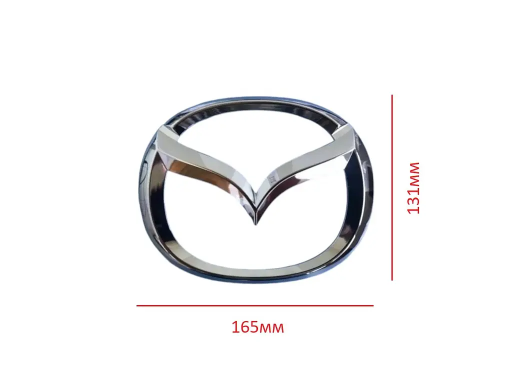 Емблема грат Mazda CX-5 Хром 131х165 мм на напрямних (Завод) - фото 2