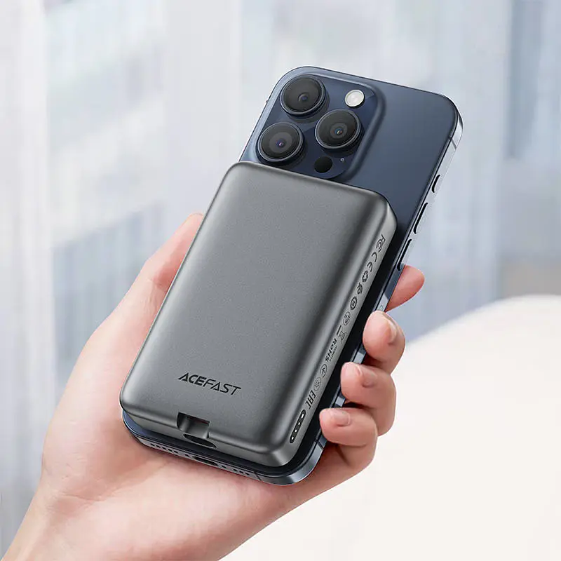 Портативний ЗП Power Bank Acefast M10 PD30W з БЗП 10000 mAh Black - фото 6