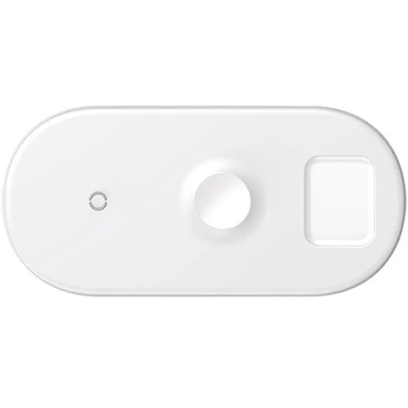 Беспроводное зарядное устройство для Baseus Smart 3 в 1 (Phone + Watch + Pods) 18W WX3IN1-C02 White - фото 2