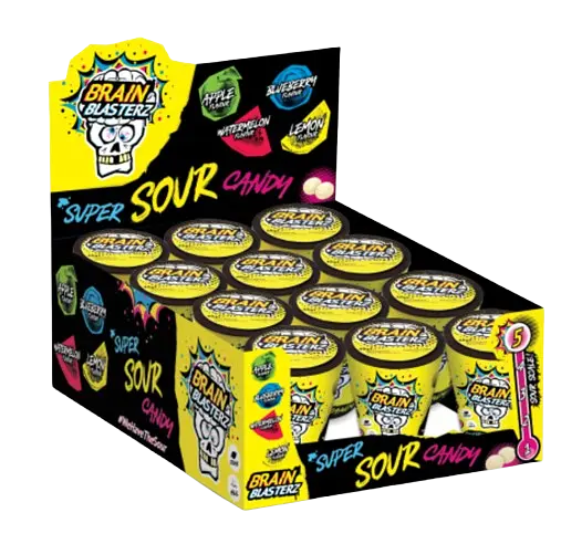 Кислі цукерки Brain Blasterz Super Sour Candy 45г - фото 6