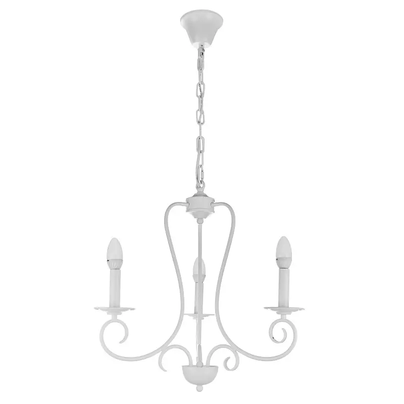 Люстра подвесная Brille свеча E14 40W WH (BKL-589S/3) - фото 2