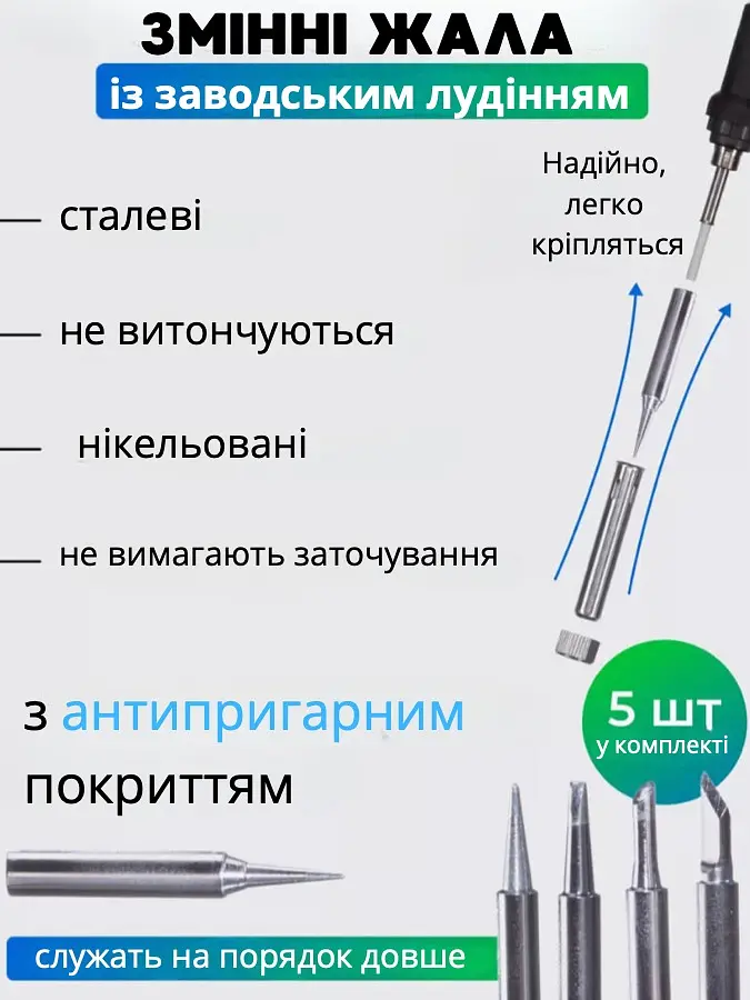 Набір для паяння 18 в 1 паяльний набір у футлярі - фото 9