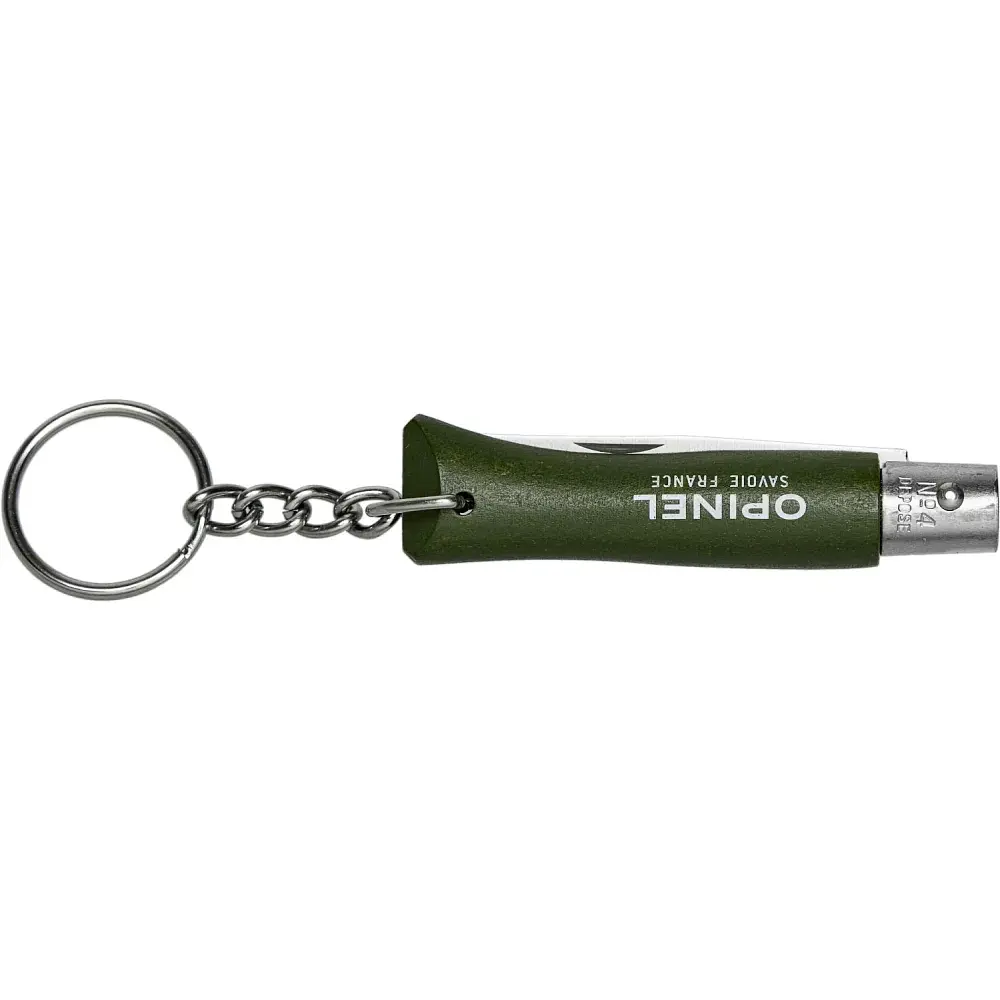 Ніж Opinel Keychain №4 VRI Inox. Колір - зелений - фото 4