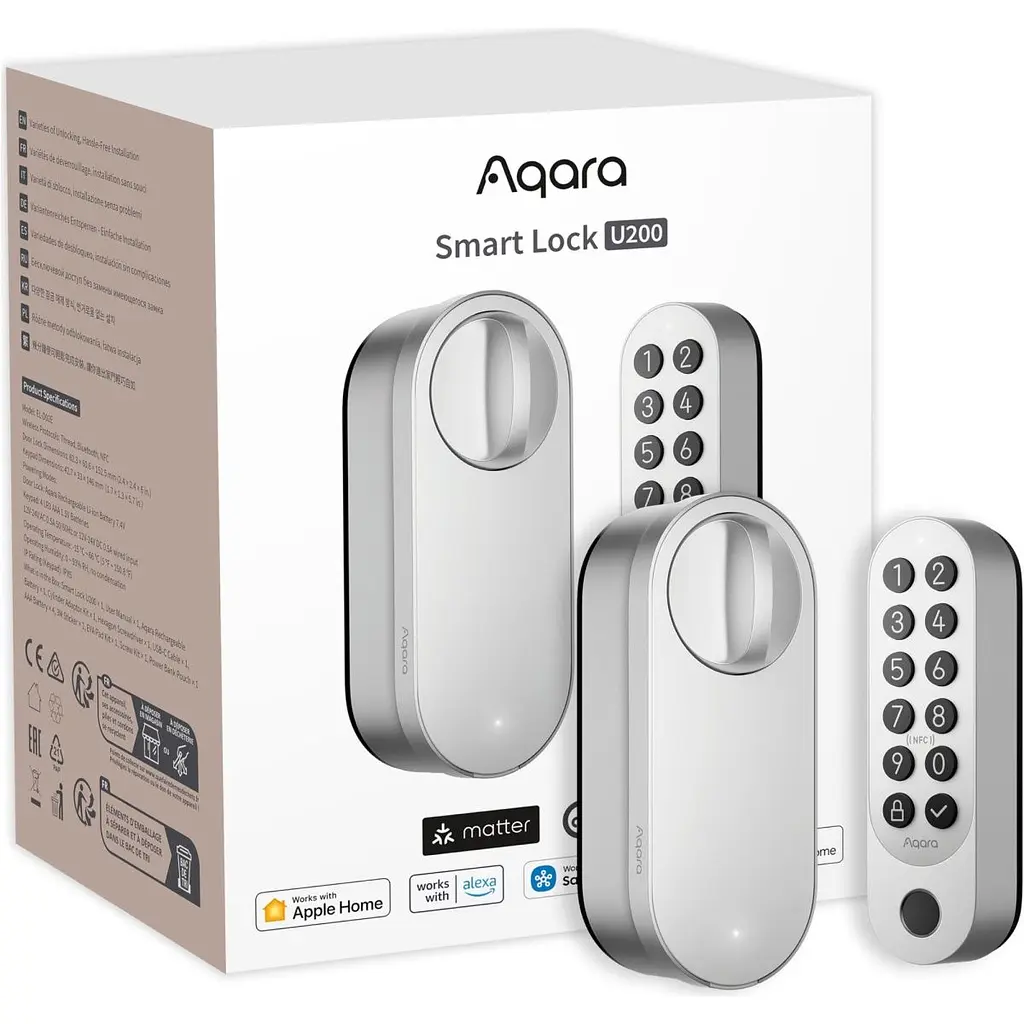 Розумний замок Aqara Smart Door Lock U200 Silver (EL-D02D-S) [115346] - фото 8