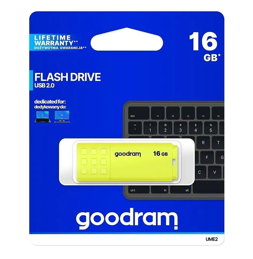 Флеш-накопичувач GoodRam USB 16GB UME2 Yellow (UME2-0160Y0R11) - фото 2