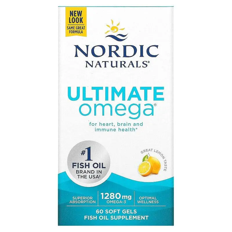 Омега-3 Nordic Naturals Ultimate Omega 1280 мг 60 капсул - фото 2