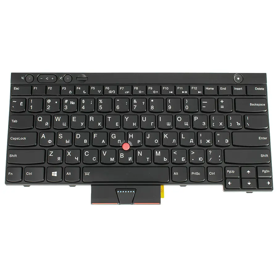 Клавіатура для ноутбука LENOVO (Thinkpad: T430, T430i, T430S, T530, T530I, X230, X230i, X230S) rus, black, підсвічування клавіш - фото 2