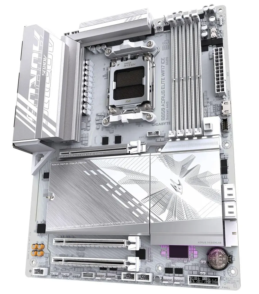 Материнская плата Gigabyte B850 AORUS ELITE WIFI7 ICE (B850 AORUS ELITE WIFI7 ICE) (Socket AM5, AMD B850, ATX) - фото 2