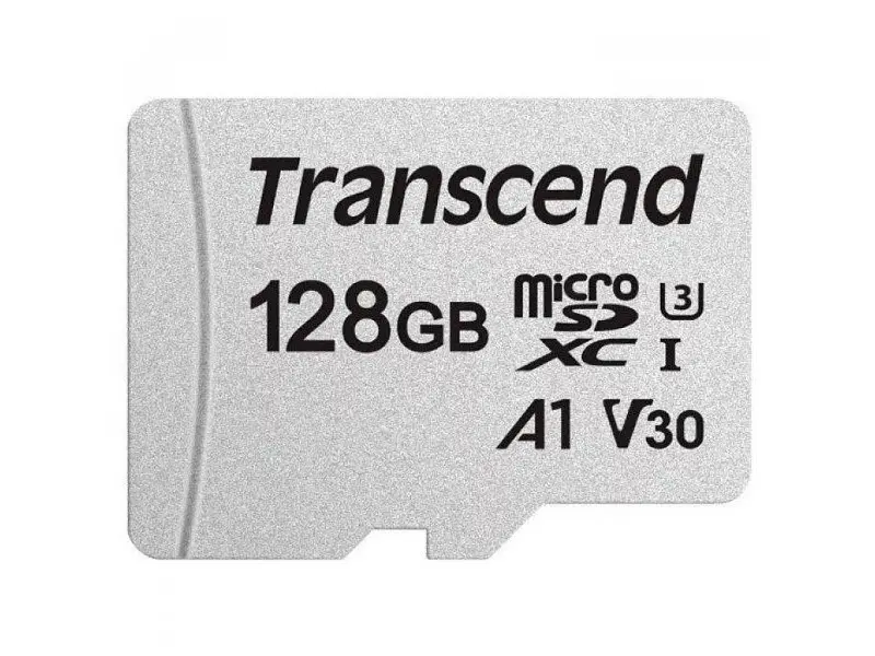 Карта пам'яті Transcend 300S microSDXC UHS-I U3 + SD Adapter 128 GB (TS128GUSD300S-A) - фото 2