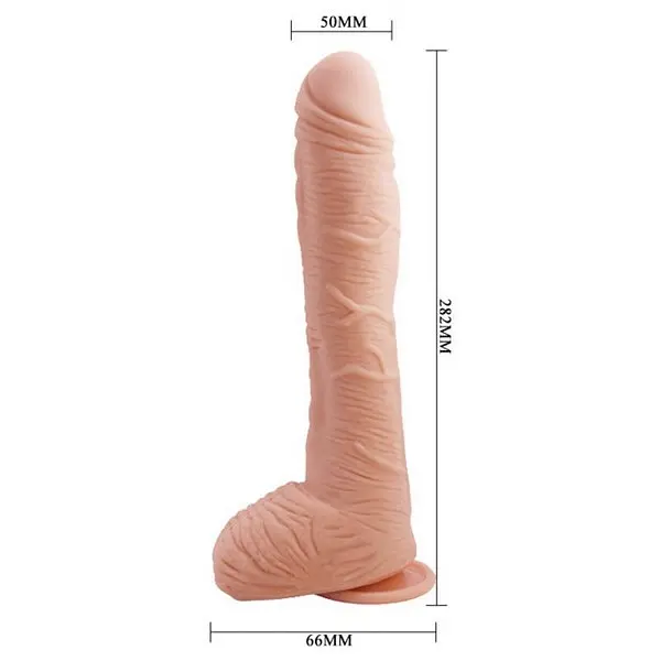 Великий реалістичний ділдо Baile Beautiful Encounter Alex Real Dildo, 28.2х5 см - фото 5