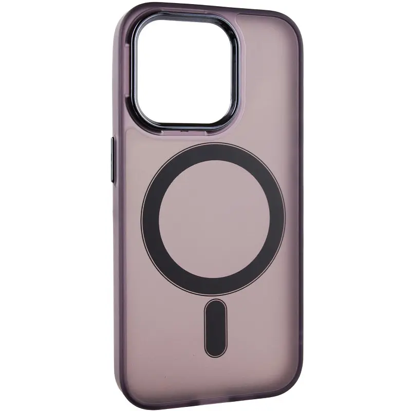 Чохол TPU+PC Lily with MagSafe для Apple iPhone 15 Pro (6.1) Dark Purple - фото 3