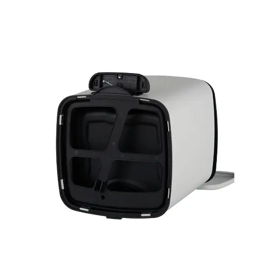 Відро для сміття Zerix Kubix-TC0106 White з плавним закриттям, квадратне, 6 л, біле (ZX6109) - фото 6